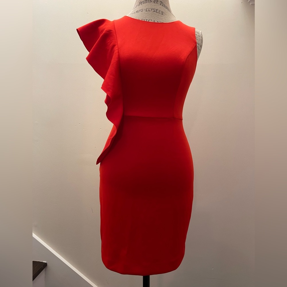 Gianni Bini Women’s Red Ruffle Onessa Mini Dress Size small NEW $129